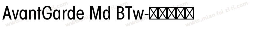 AvantGarde Md BTw字体转换